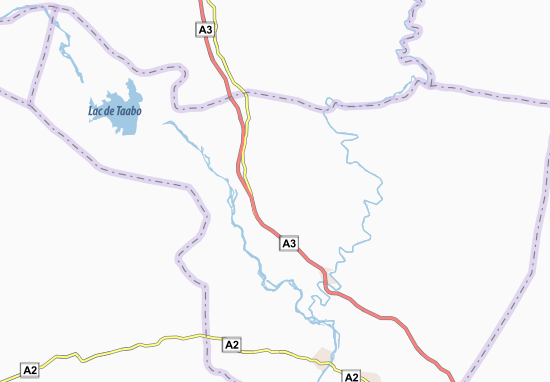 Aouakro Map
