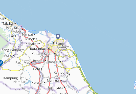 Karte Stadtplan Kampung Pauh Sembilan