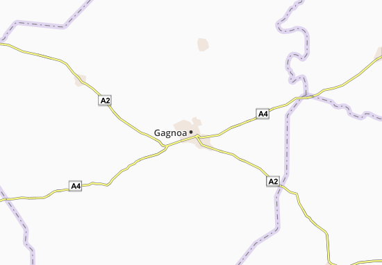 Kaart Plattegrond Gagnoa