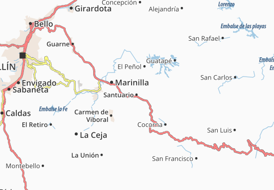 Santuario Map