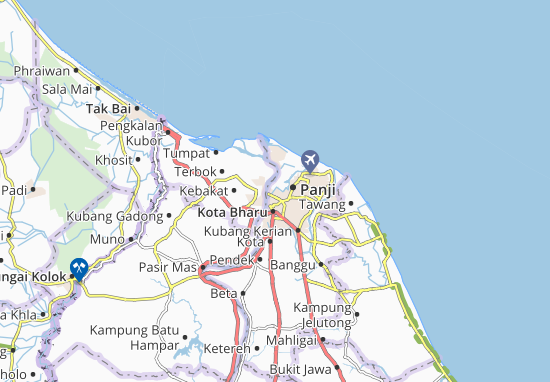 Carte-Plan Kampung Teluk Chat
