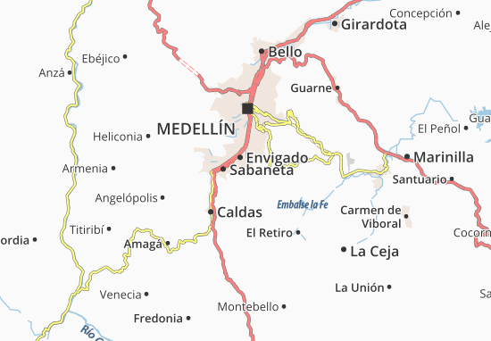 Karte Stadtplan La Mina