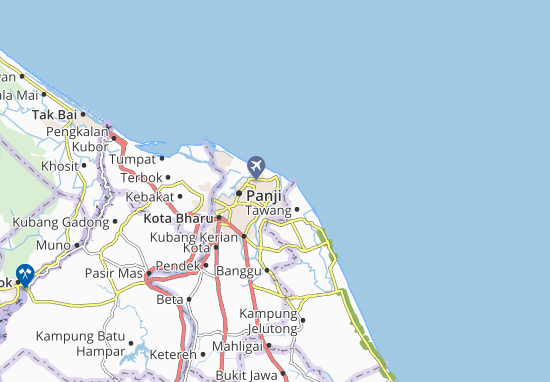 Karte Stadtplan Kampung Kemumin