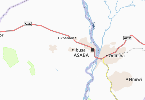 Karte Stadtplan Ibusa