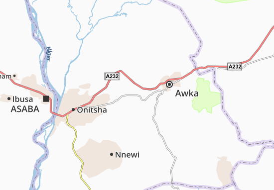 Kaart Plattegrond Abagana
