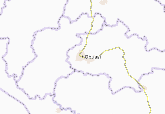 Mapa Obuasi