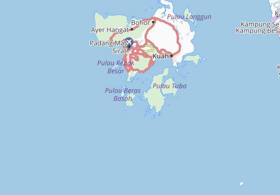 Kaart Plattegrond Pulau Batu Merah