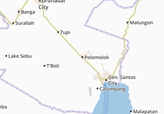 Karte Stadtplan Polomolok