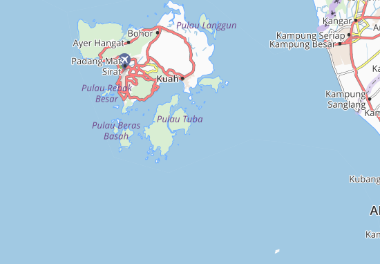 Karte Stadtplan Pulau Selang Kechil