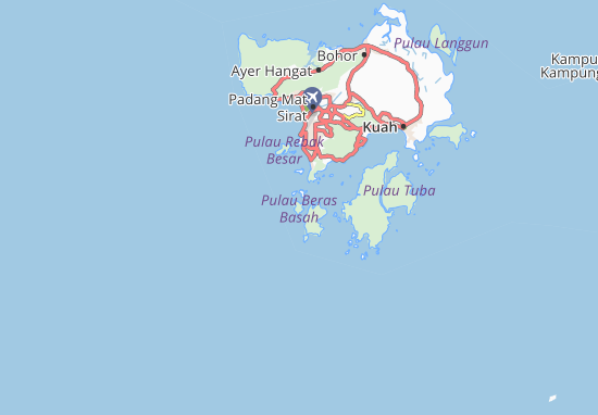 Pulau Beras Basah Map