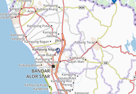 Kaart Plattegrond Kampung Pelubang