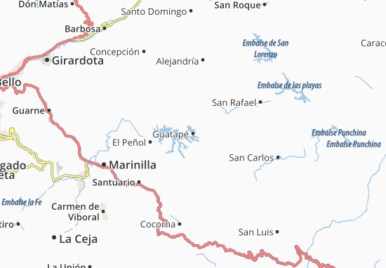 Guatapé Map