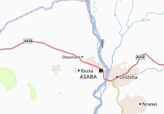 Kaart Plattegrond Okpanam