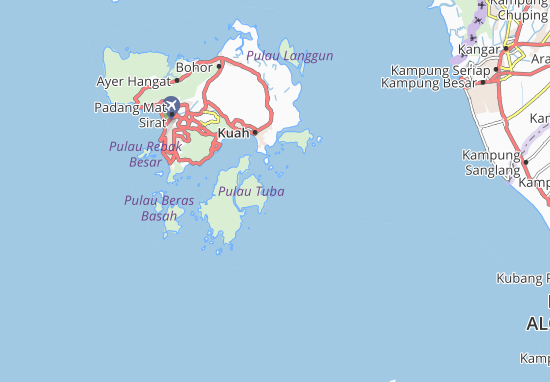 Kaart Plattegrond Pulau Engang