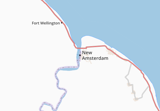 Kaart Plattegrond New Amsterdam