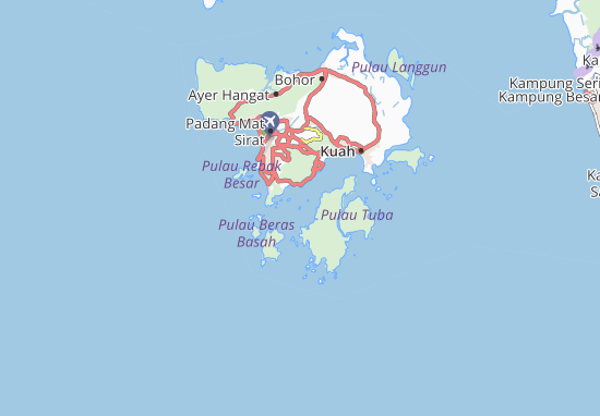 Kaart Plattegrond Pulau Kedera