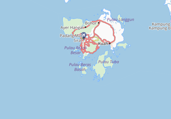 Karte Stadtplan Pulau Selang