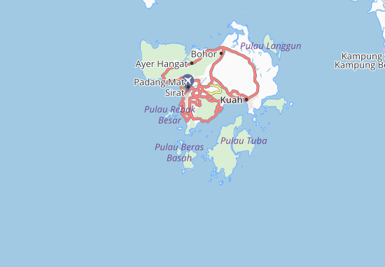 Kaart Plattegrond Pulau Ular