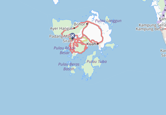 Karte Stadtplan Pulau Jerkom