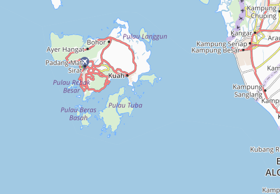 Karte Stadtplan Pulau Tebuyi