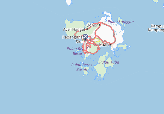 Karte Stadtplan Pulau Tepor