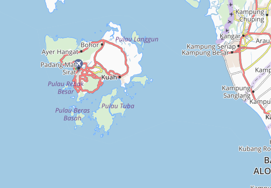 Karte Stadtplan Pulau Boyung