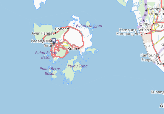 Karte Stadtplan Pulau Bumbon Besar