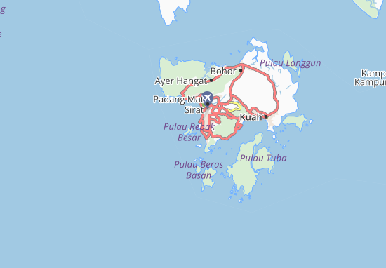 Karte Stadtplan Pulau Selat Senari