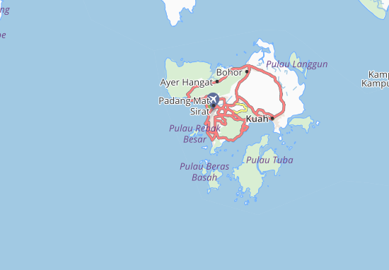 Carte-Plan Pulau Rebak