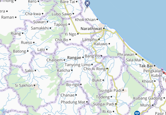 Karte Stadtplan Rangae