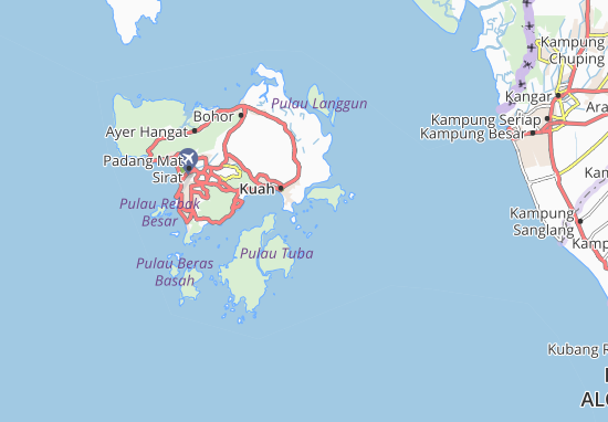 Kaart Plattegrond Pulau Kerengga
