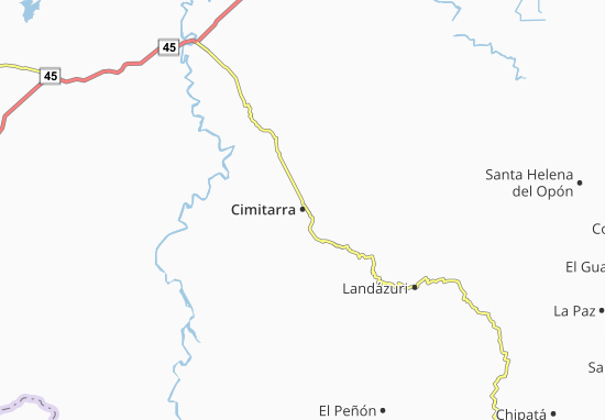 Karte Stadtplan Cimitarra