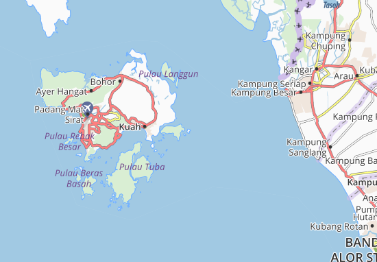Pulau Cherong Map