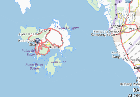 Karte Stadtplan Pulau Timun F.R