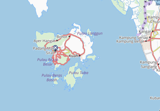 Karte Stadtplan Kuah