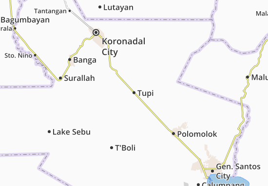 Karte Stadtplan Tupi