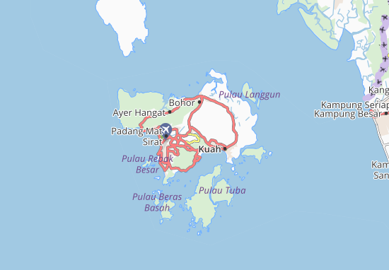 Kaart Plattegrond Ulu Melaka