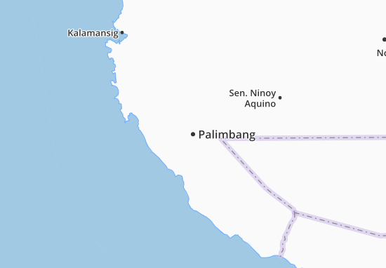 Karte Stadtplan Palimbang