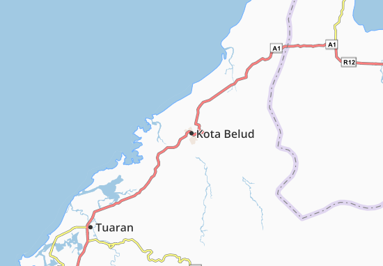 Kaart Plattegrond Kota Belud
