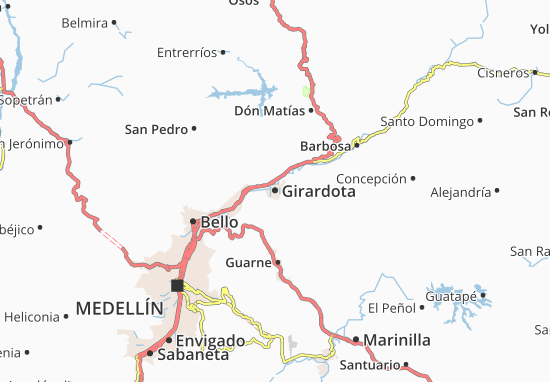 Girardota Map