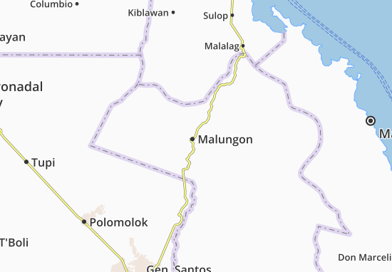 Mapa Malungon