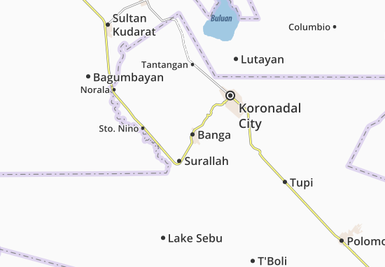 Karte Stadtplan Banga