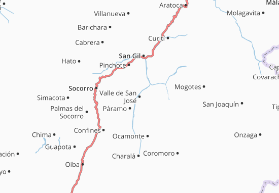 Carte-Plan Valle de San José