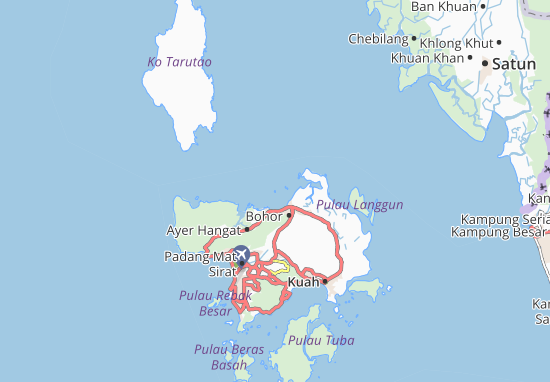 Karte Stadtplan Pulau Dangali