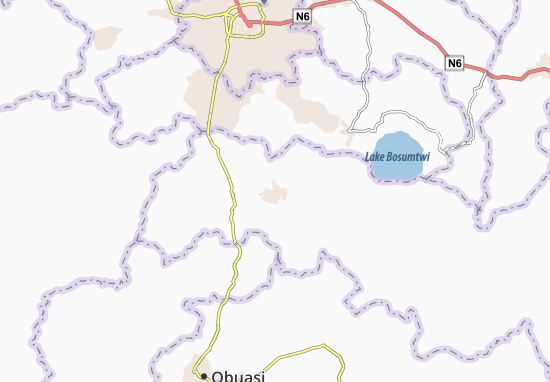Karte Stadtplan Bekwai