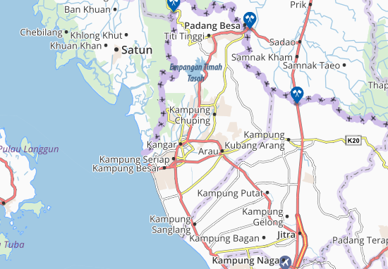 Kaart Plattegrond Kampung Keranji