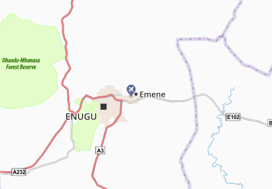 Karte Stadtplan Emene