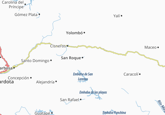 Karte Stadtplan San Roque