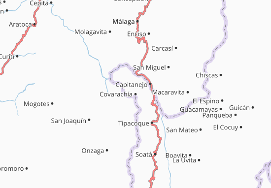 Covarachía Map