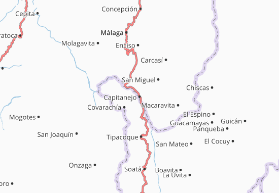 Karte Stadtplan Capitanejo